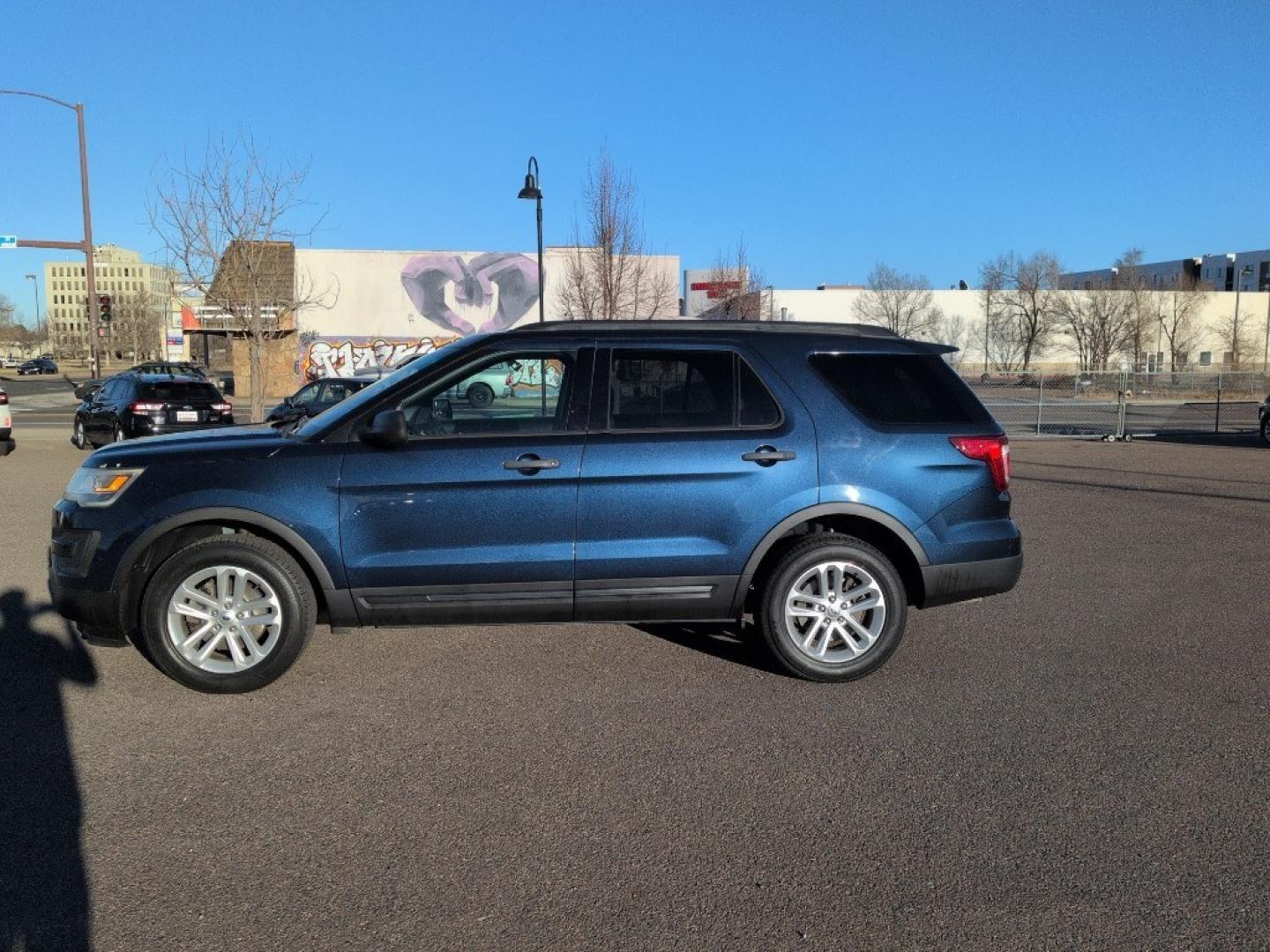 2017 BLUE Ford Explorer Base (1FM5K8B80HG) with an V6, 3.5L engine, Automatic transmission, located at 10890 W. Colfax Ave., Lakewood, CO, 80215, (303) 274-7692, 39.739914, -105.120132 - Photo#7