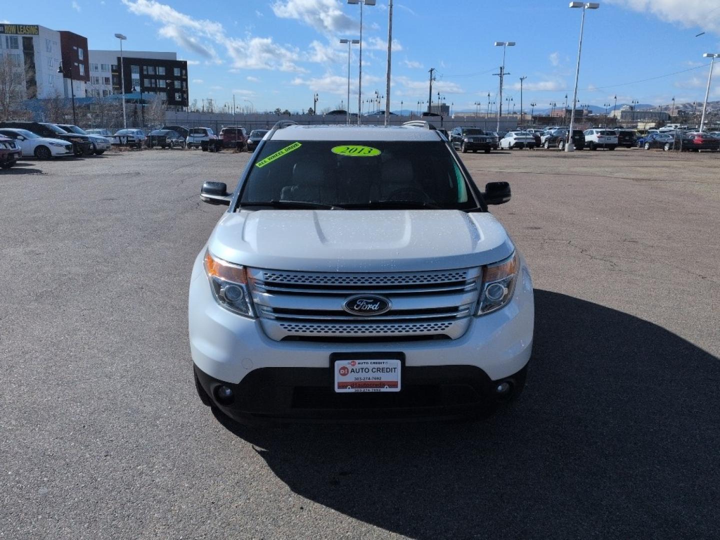 2013 WHITE Ford Explorer XLT (1FM5K8D89DG) with an V6, 3.5L engine, Automatic transmission, located at 10890 W. Colfax Ave., Lakewood, CO, 80215, (303) 274-7692, 39.739914, -105.120132 - Photo#1
