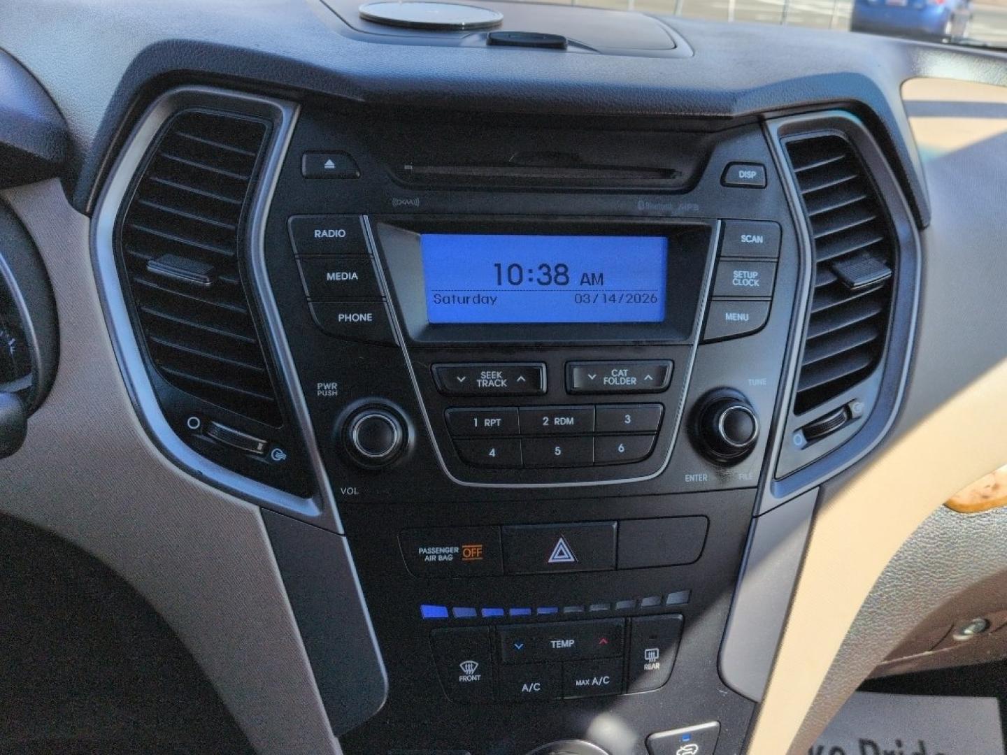 2016 RED Hyundai Santa Fe Sport Base (5XYZTDLB6GG) with an 4 Cyl, 2.4L engine, Automatic transmission, located at 10890 W. Colfax Ave., Lakewood, CO, 80215, (303) 274-7692, 39.739914, -105.120132 - Photo#12