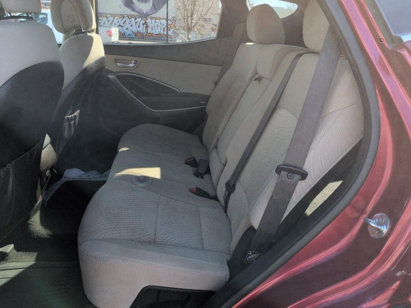 2016 RED Hyundai Santa Fe Sport Base (5XYZTDLB6GG) with an 4 Cyl, 2.4L engine, Automatic transmission, located at 10890 W. Colfax Ave., Lakewood, CO, 80215, (303) 274-7692, 39.739914, -105.120132 - Photo#15