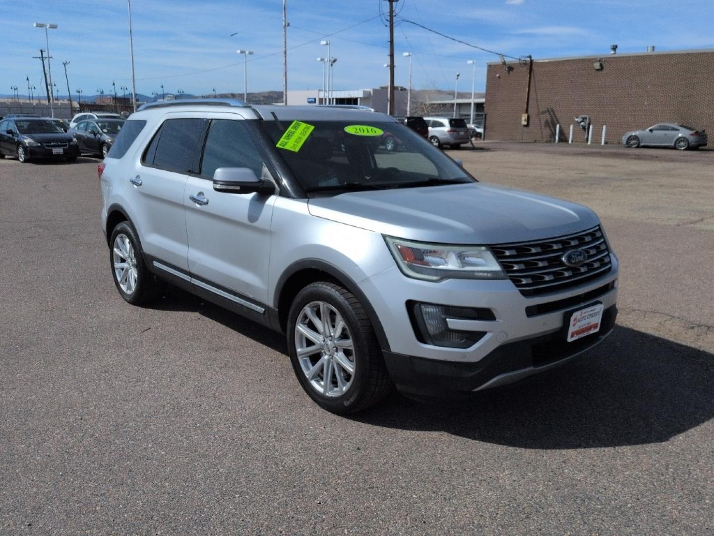 2016 SILVER Ford Explorer Limited (1FM5K8F86GG) with an V6, 3.5L engine, Automatic transmission, located at 10890 W. Colfax Ave., Lakewood, CO, 80215, (303) 274-7692, 39.739914, -105.120132 - Photo#2
