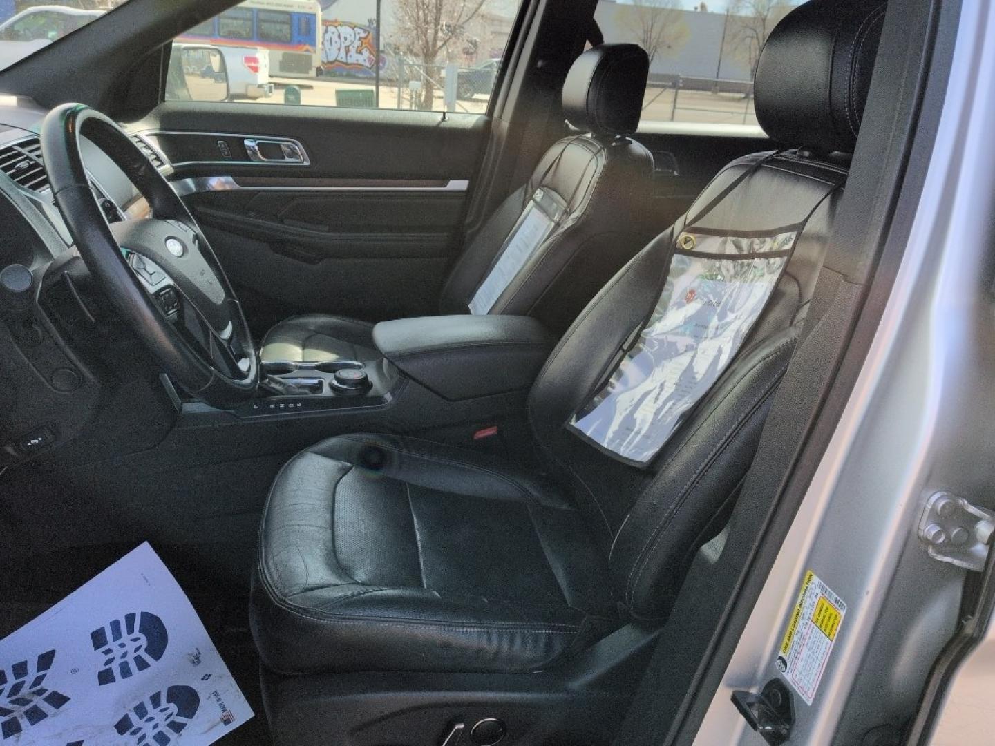 2016 SILVER Ford Explorer Limited (1FM5K8F86GG) with an V6, 3.5L engine, Automatic transmission, located at 10890 W. Colfax Ave., Lakewood, CO, 80215, (303) 274-7692, 39.739914, -105.120132 - Photo#9