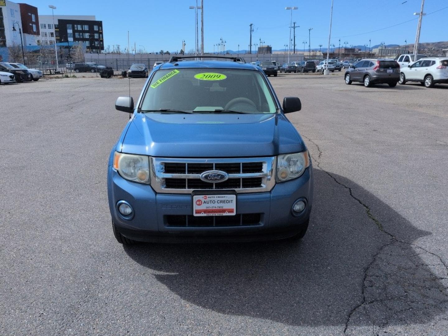 2009 BLUE Ford Escape XLT (1FMCU03779K) with an 4 Cyl, 2.5L engine, Automatic transmission, located at 10890 W. Colfax Ave., Lakewood, CO, 80215, (303) 274-7692, 39.739914, -105.120132 - Photo#1