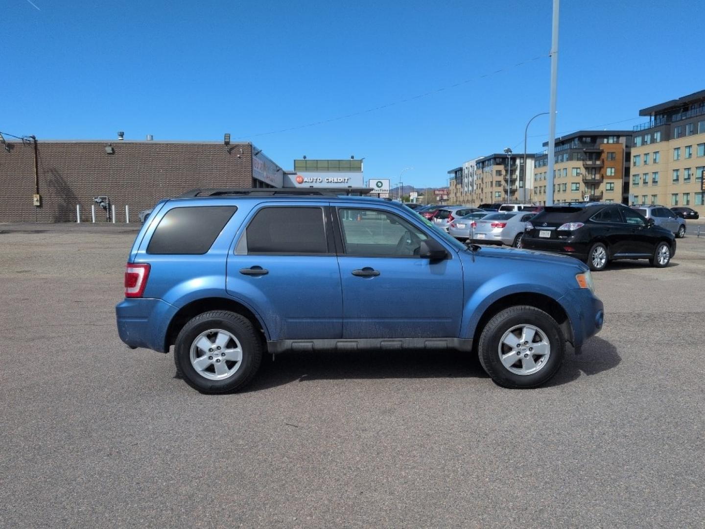 2009 BLUE Ford Escape XLT (1FMCU03779K) with an 4 Cyl, 2.5L engine, Automatic transmission, located at 10890 W. Colfax Ave., Lakewood, CO, 80215, (303) 274-7692, 39.739914, -105.120132 - Photo#3