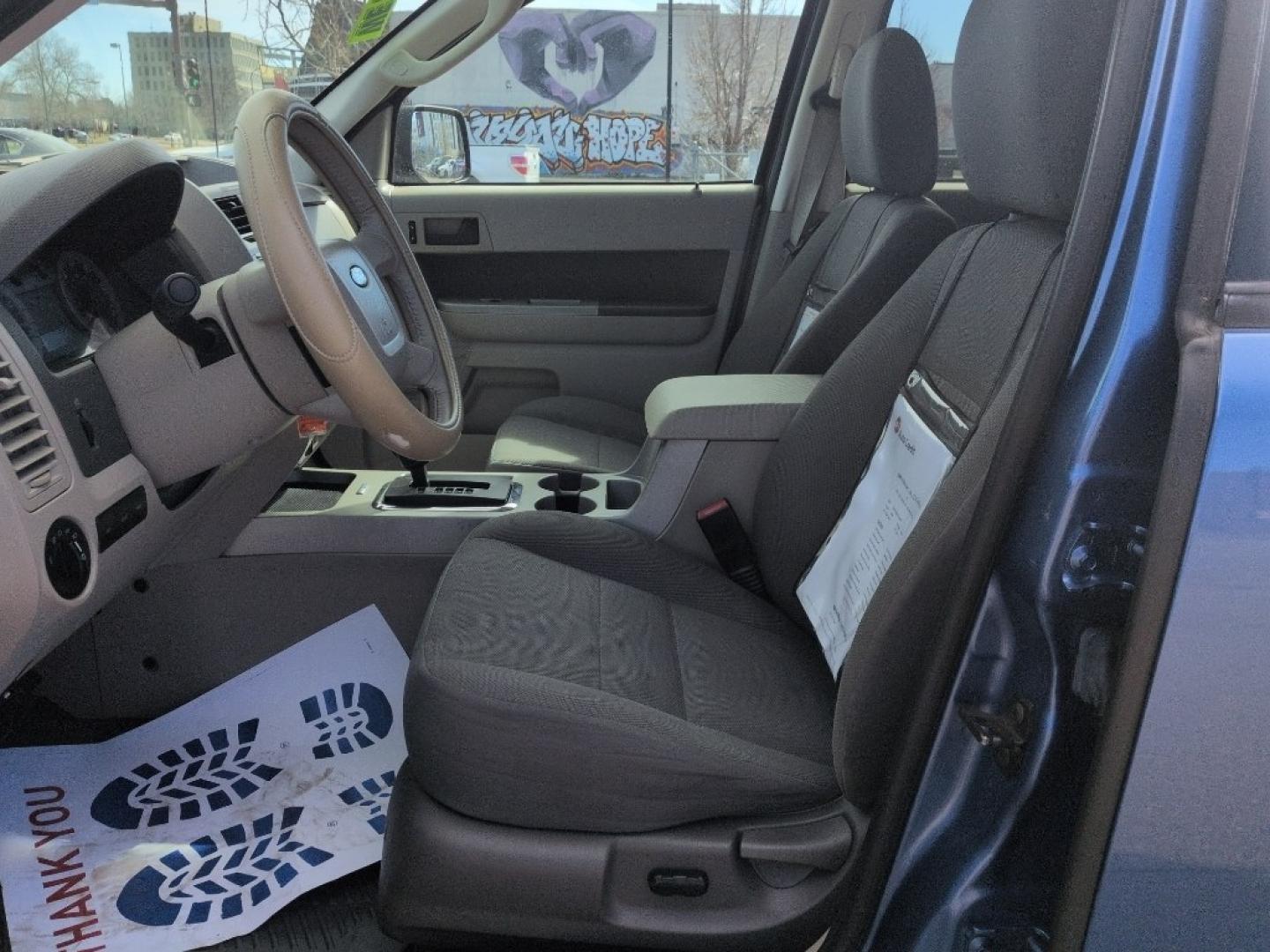 2009 BLUE Ford Escape XLT (1FMCU03779K) with an 4 Cyl, 2.5L engine, Automatic transmission, located at 10890 W. Colfax Ave., Lakewood, CO, 80215, (303) 274-7692, 39.739914, -105.120132 - Photo#9