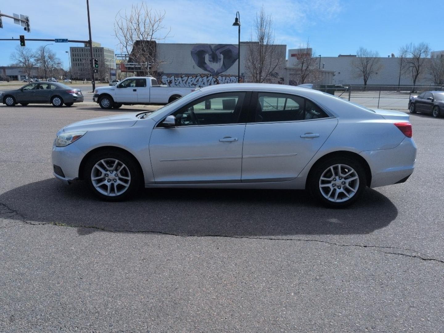 2015 SILVER Chevrolet Malibu 1LT (1G11C5SL3FF) with an 4 Cyl, 2.5L engine, Automatic transmission, located at 10890 W. Colfax Ave., Lakewood, CO, 80215, (303) 274-7692, 39.739914, -105.120132- Photo#7