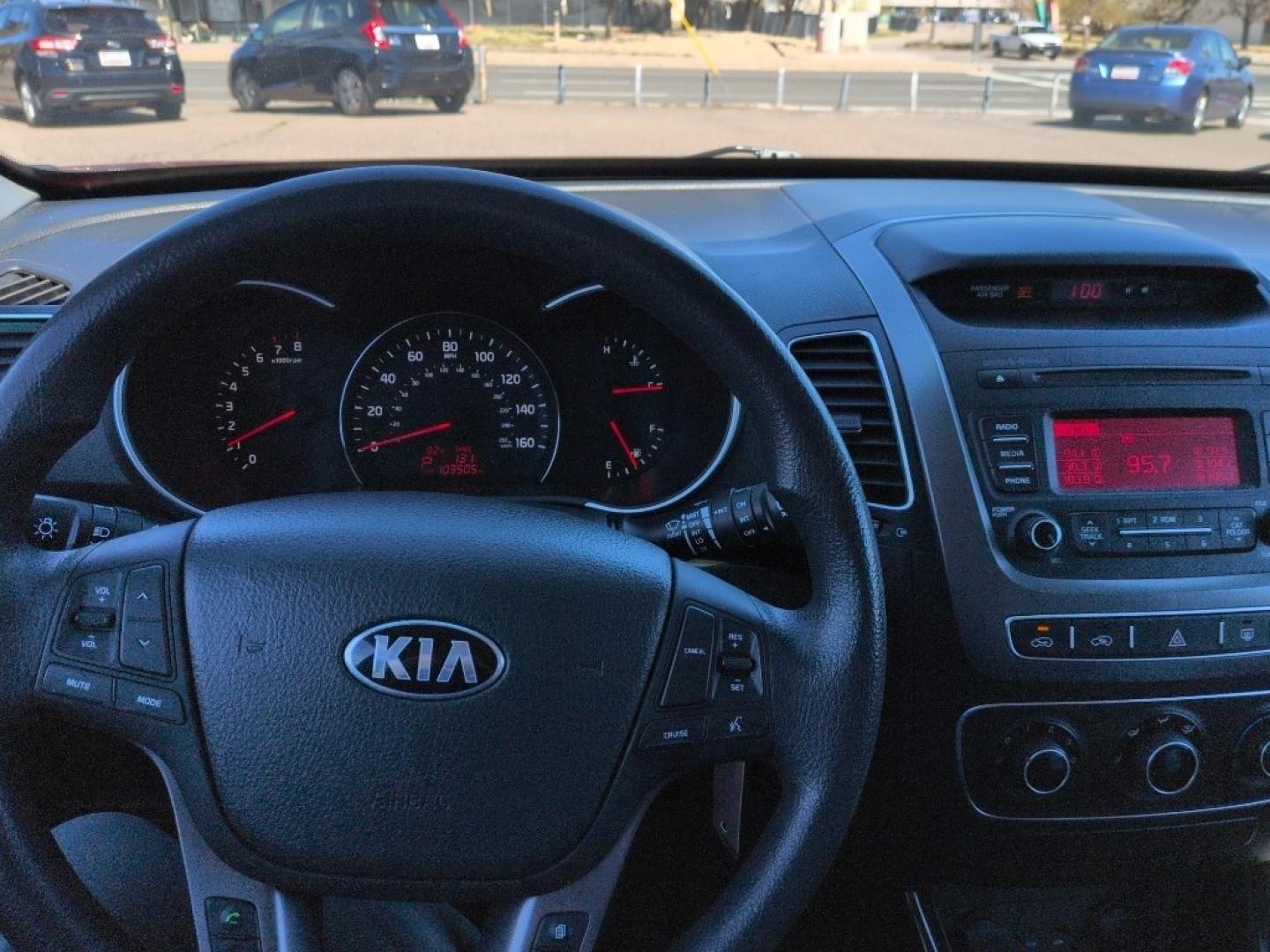 2014 RED Kia Sorento LX V6 AWD (5XYKTDA7XEG) with an V6, 3.3L engine, Automatic transmission, located at 10890 W. Colfax Ave., Lakewood, CO, 80215, (303) 274-7692, 39.739914, -105.120132 - Photo#10