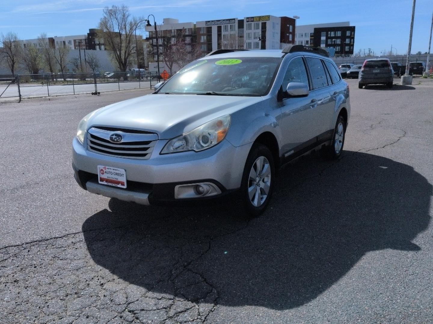 2012 SILVER Subaru Outback Limited (4S4BRBKCXC3) with an 4 Cyl, 2.5L engine, Automatic transmission, located at 10890 W. Colfax Ave., Lakewood, CO, 80215, (303) 274-7692, 39.739914, -105.120132- Photo#0
