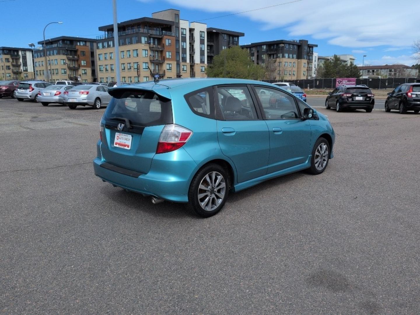 2013 TEAL Honda Fit Sport (JHMGE8H56DC) with an 4 Cyl, 1.5L engine, Automatic transmission, located at 10890 W. Colfax Ave., Lakewood, CO, 80215, (303) 274-7692, 39.739914, -105.120132 - Photo#4