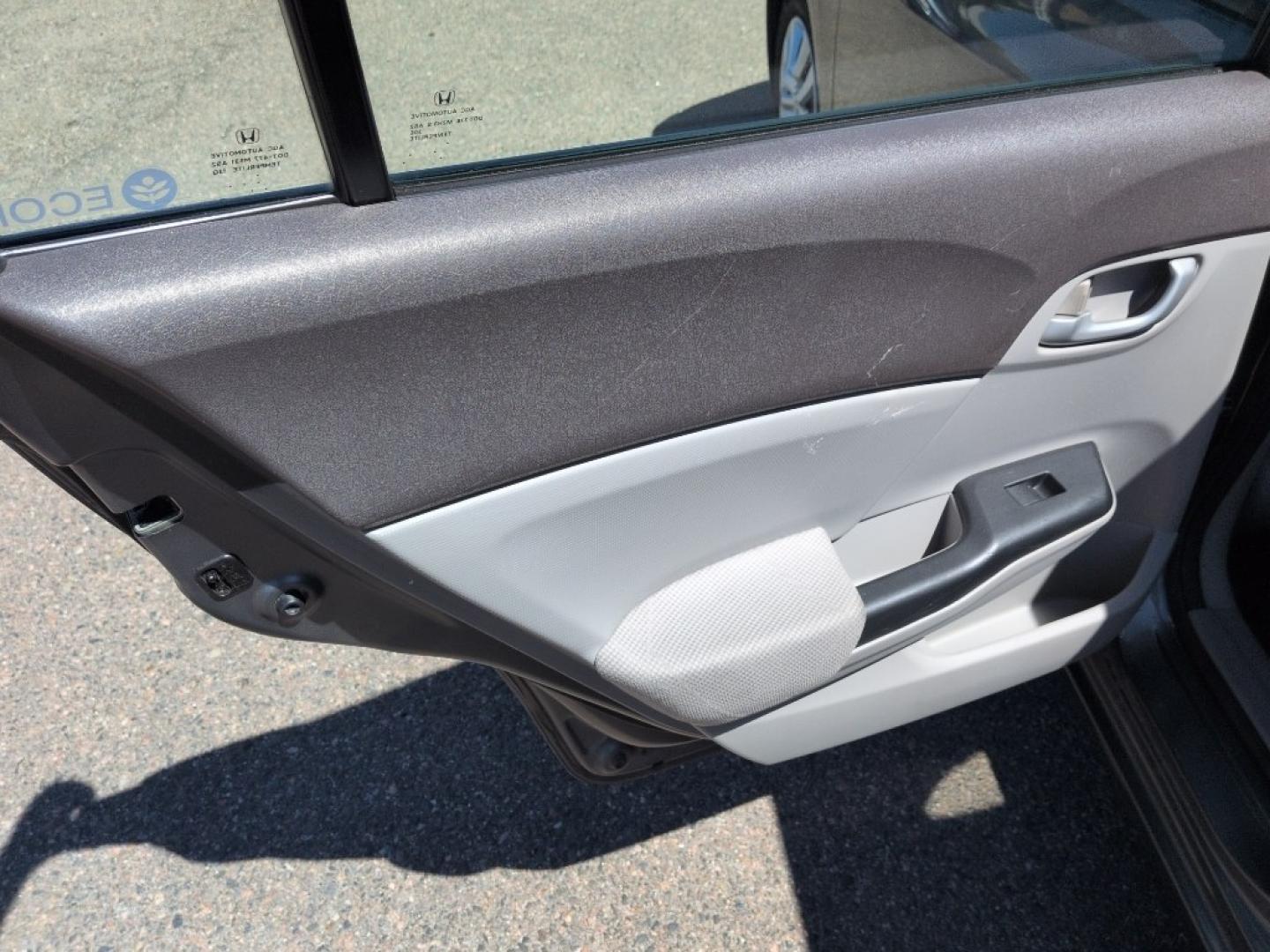 2012 GRAY Honda Civic LX (2HGFB2F50CH) with an 4 Cyl, 1.8L engine, Automatic transmission, located at 10890 W. Colfax Ave., Lakewood, CO, 80215, (303) 274-7692, 39.739914, -105.120132- Photo#14