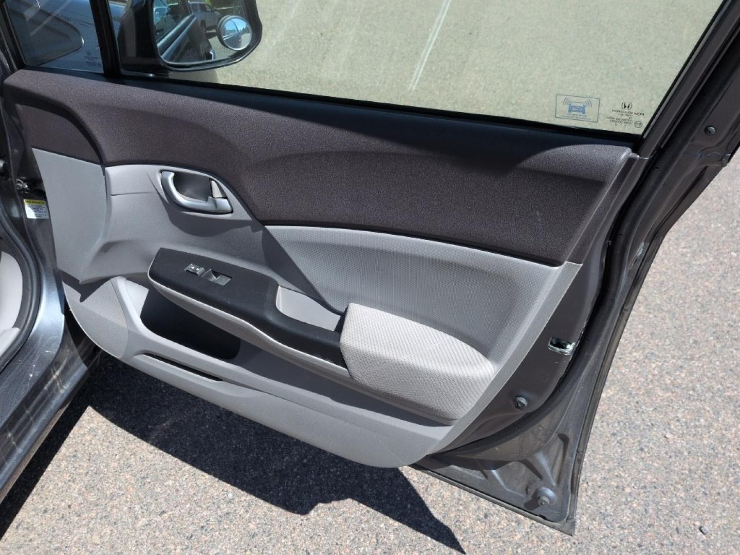 2012 GRAY Honda Civic LX (2HGFB2F50CH) with an 4 Cyl, 1.8L engine, Automatic transmission, located at 10890 W. Colfax Ave., Lakewood, CO, 80215, (303) 274-7692, 39.739914, -105.120132- Photo#16