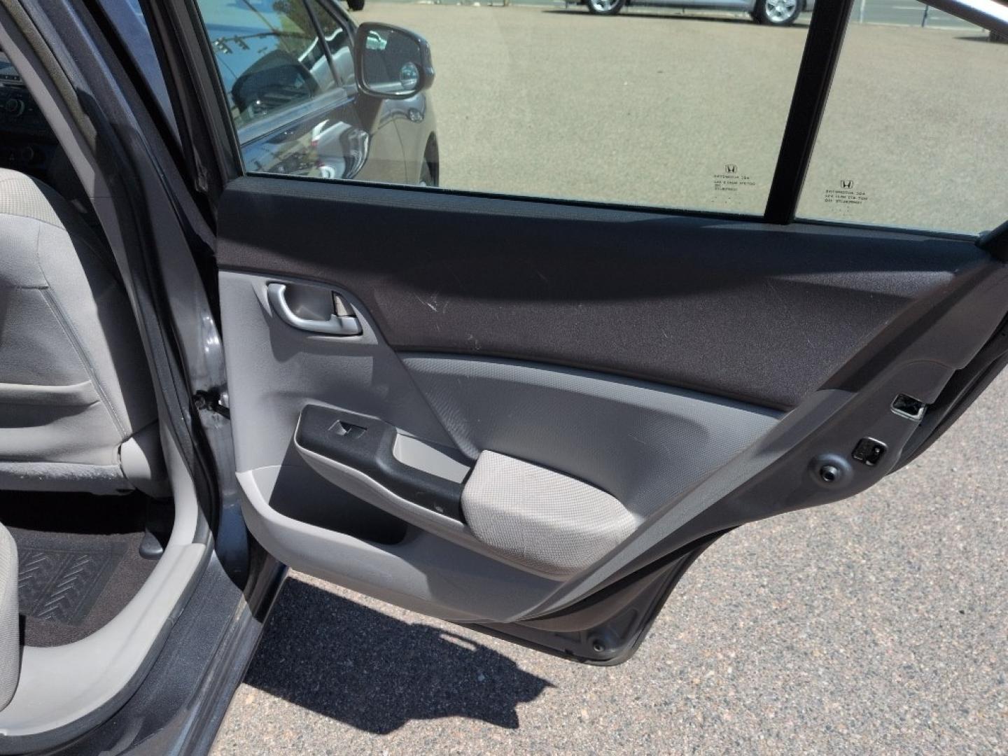 2012 GRAY Honda Civic LX (2HGFB2F50CH) with an 4 Cyl, 1.8L engine, Automatic transmission, located at 10890 W. Colfax Ave., Lakewood, CO, 80215, (303) 274-7692, 39.739914, -105.120132- Photo#18