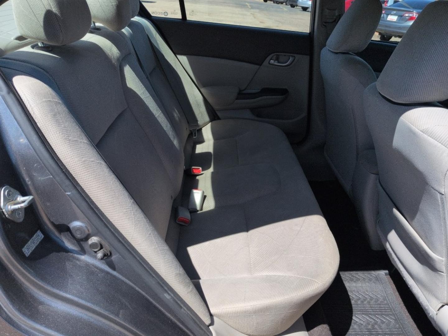 2012 GRAY Honda Civic LX (2HGFB2F50CH) with an 4 Cyl, 1.8L engine, Automatic transmission, located at 10890 W. Colfax Ave., Lakewood, CO, 80215, (303) 274-7692, 39.739914, -105.120132- Photo#19