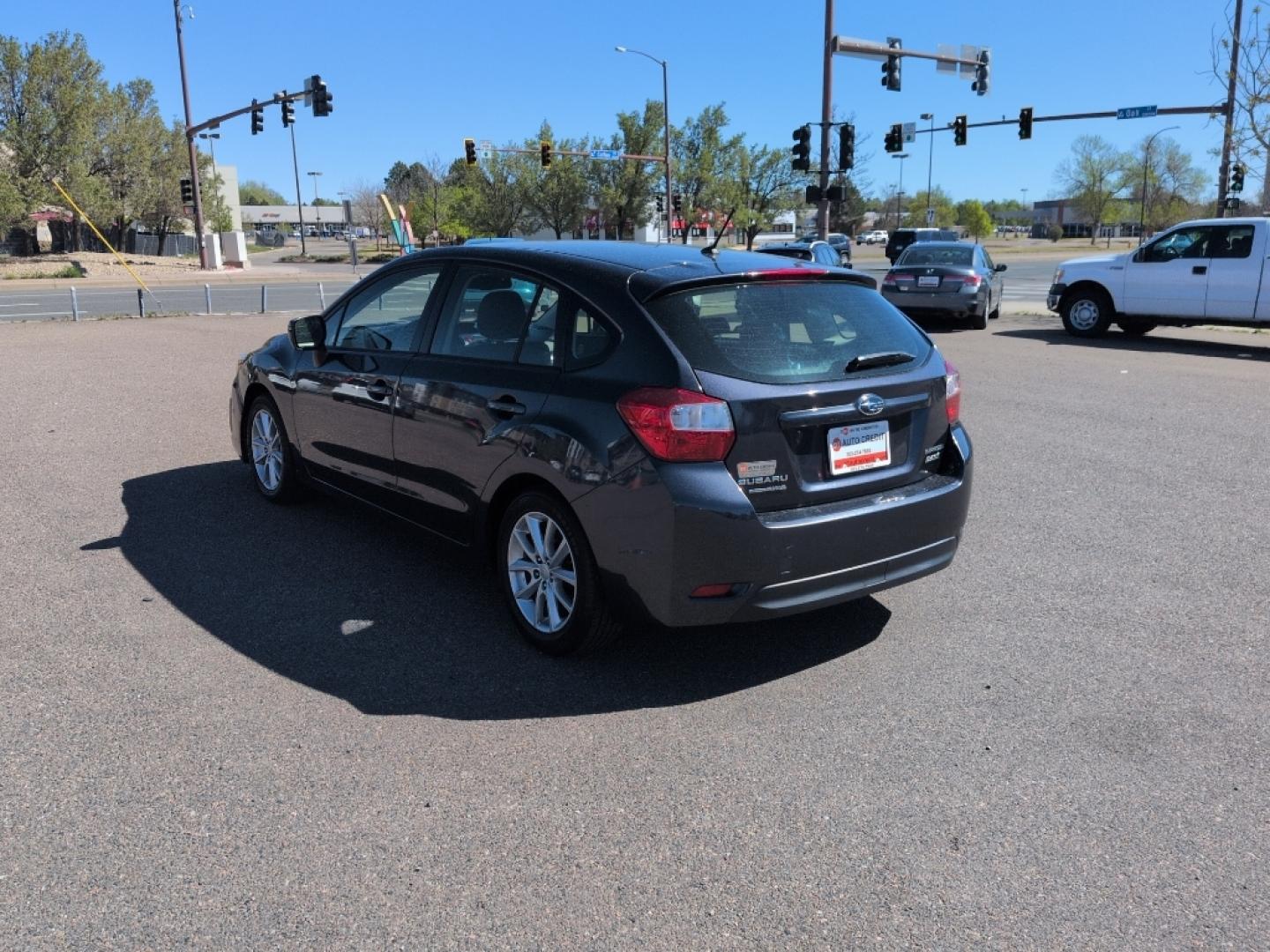 2014 GRAY Subaru Impreza Premium AWP (JF1GPAC64E8) with an 4 Cyl, 2.0L engine, Automatic transmission, located at 10890 W. Colfax Ave., Lakewood, CO, 80215, (303) 274-7692, 39.739914, -105.120132- Photo#6
