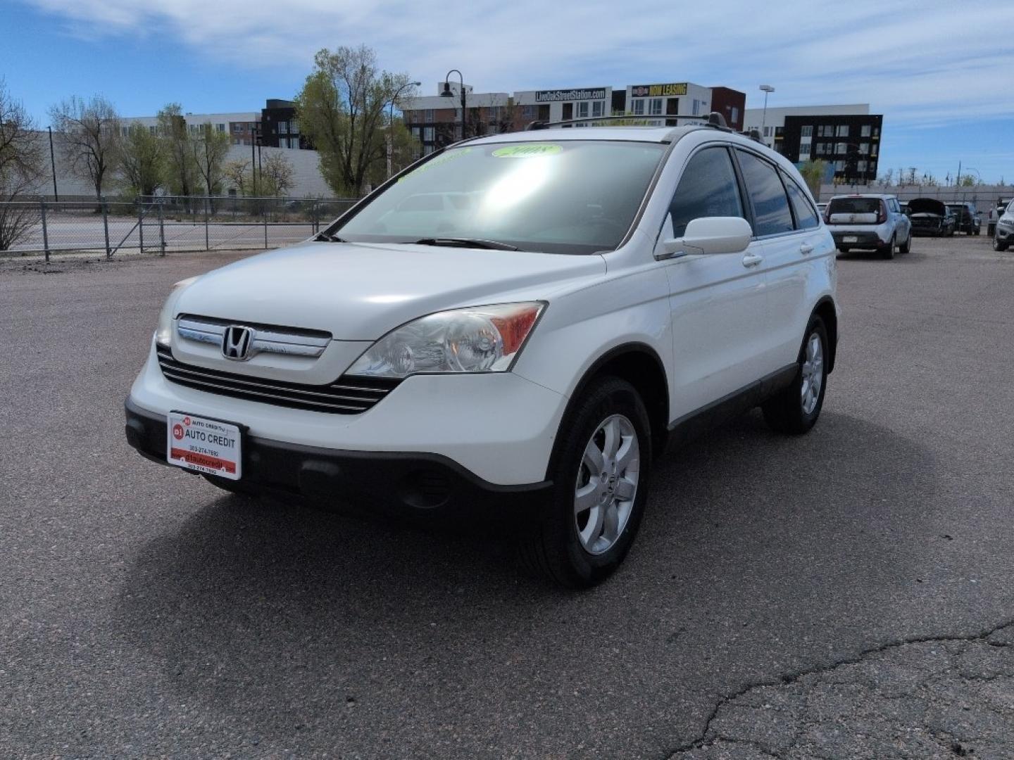 2008 WHITE Honda CR-V EX-L (5J6RE38748L) with an 4 Cyl, 2.4L engine, Automatic transmission, located at 10890 W. Colfax Ave., Lakewood, CO, 80215, (303) 274-7692, 39.739914, -105.120132 - Photo#0