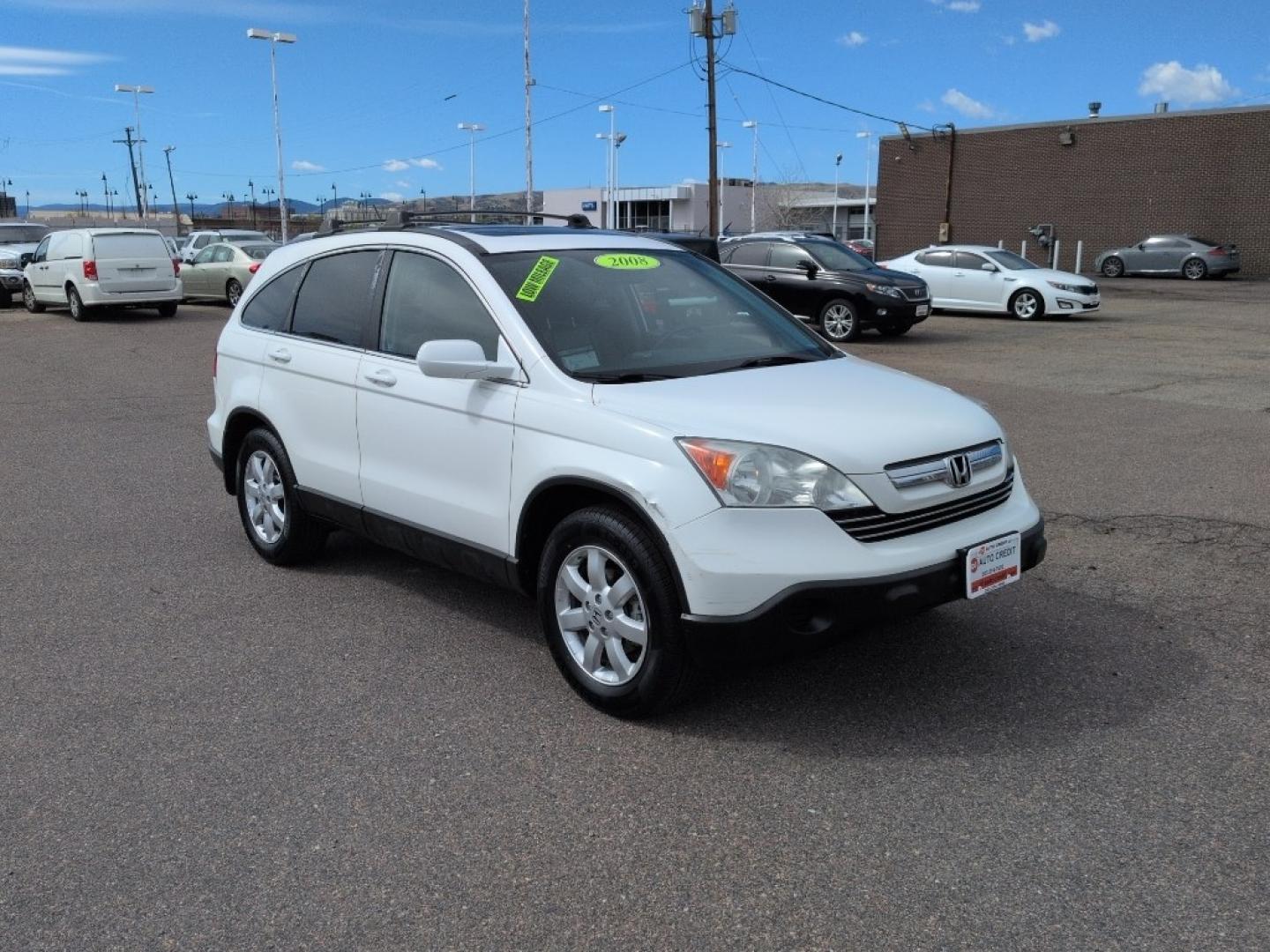 2008 WHITE Honda CR-V EX-L (5J6RE38748L) with an 4 Cyl, 2.4L engine, Automatic transmission, located at 10890 W. Colfax Ave., Lakewood, CO, 80215, (303) 274-7692, 39.739914, -105.120132 - Photo#2