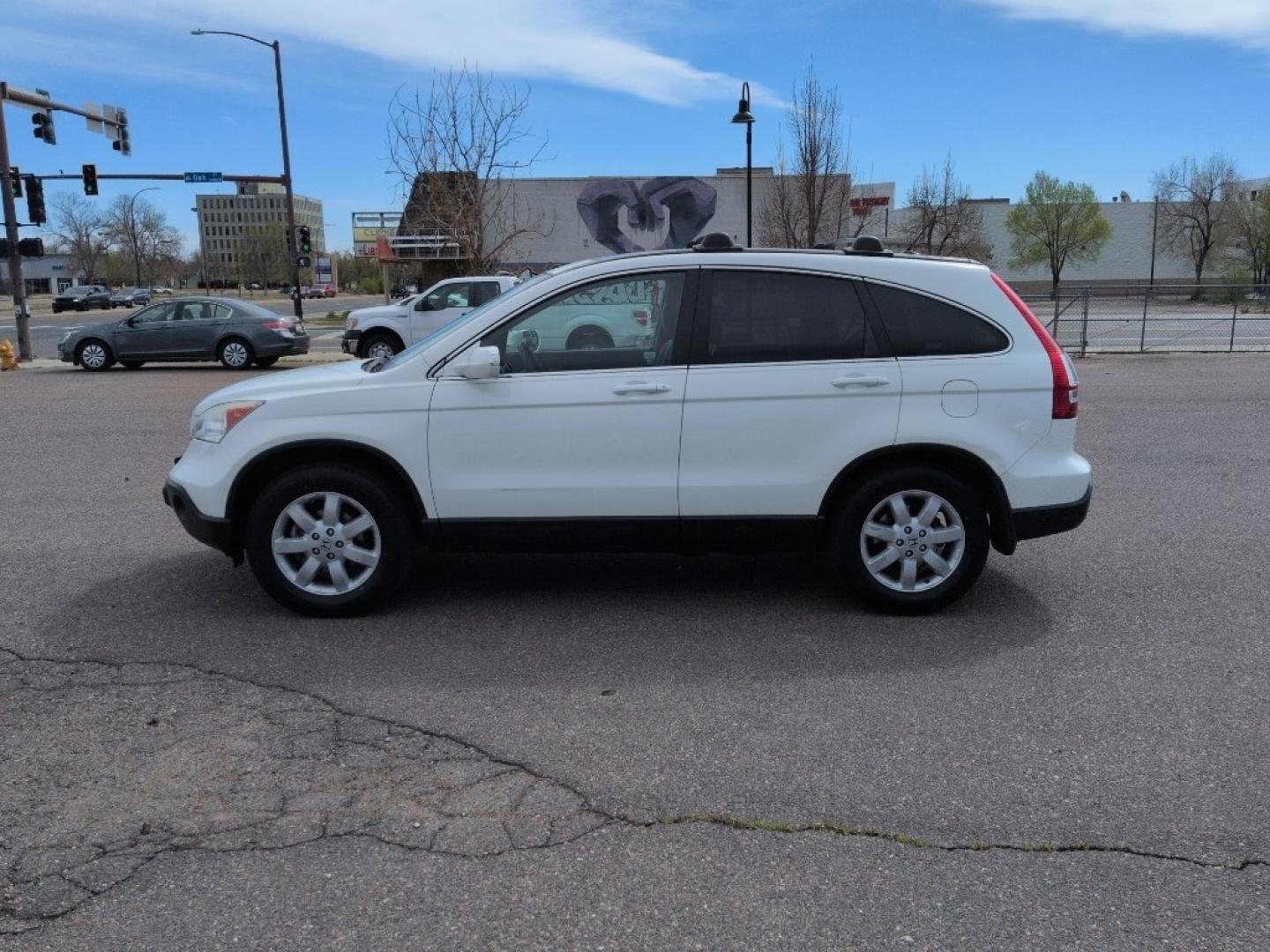 2008 WHITE Honda CR-V EX-L (5J6RE38748L) with an 4 Cyl, 2.4L engine, Automatic transmission, located at 10890 W. Colfax Ave., Lakewood, CO, 80215, (303) 274-7692, 39.739914, -105.120132 - Photo#7