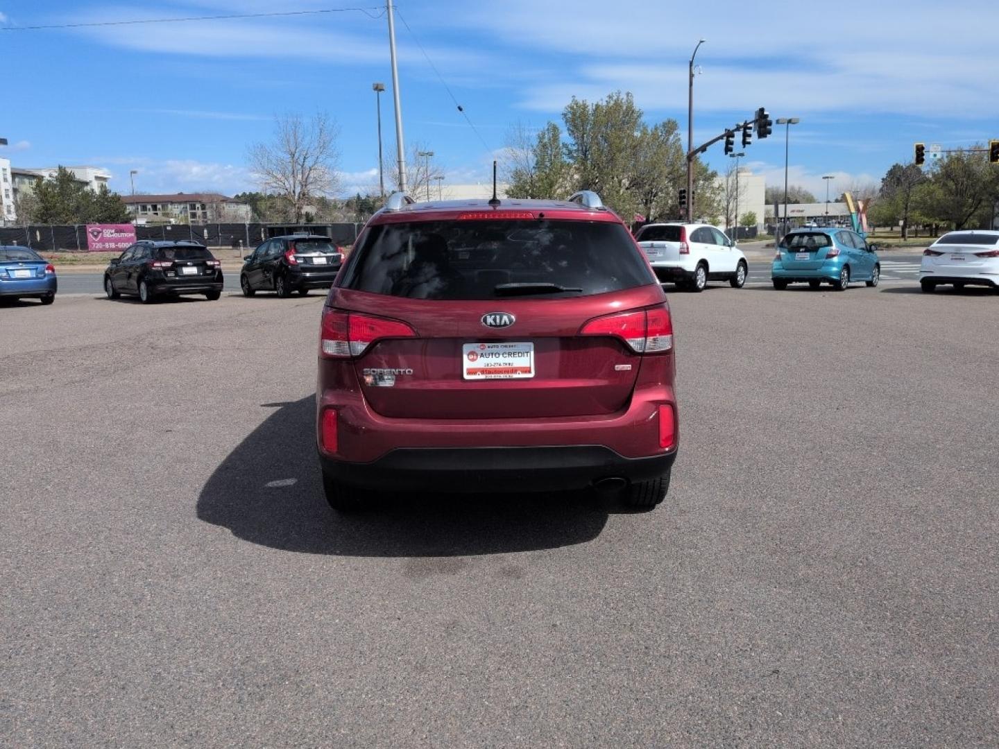 2014 RED Kia Sorento LX V6 AWD (5XYKTDA7XEG) with an V6, 3.3L engine, Automatic transmission, located at 10890 W. Colfax Ave., Lakewood, CO, 80215, (303) 274-7692, 39.739914, -105.120132 - Photo#5