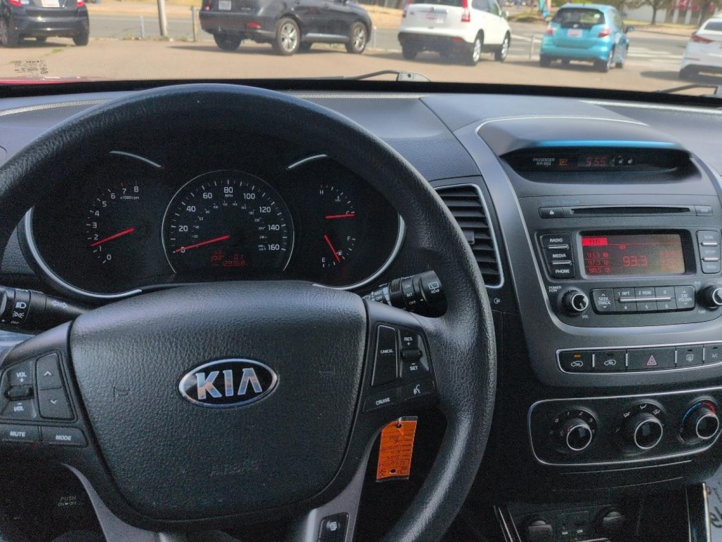 2014 RED Kia Sorento LX V6 AWD (5XYKTDA7XEG) with an V6, 3.3L engine, Automatic transmission, located at 10890 W. Colfax Ave., Lakewood, CO, 80215, (303) 274-7692, 39.739914, -105.120132 - Photo#8