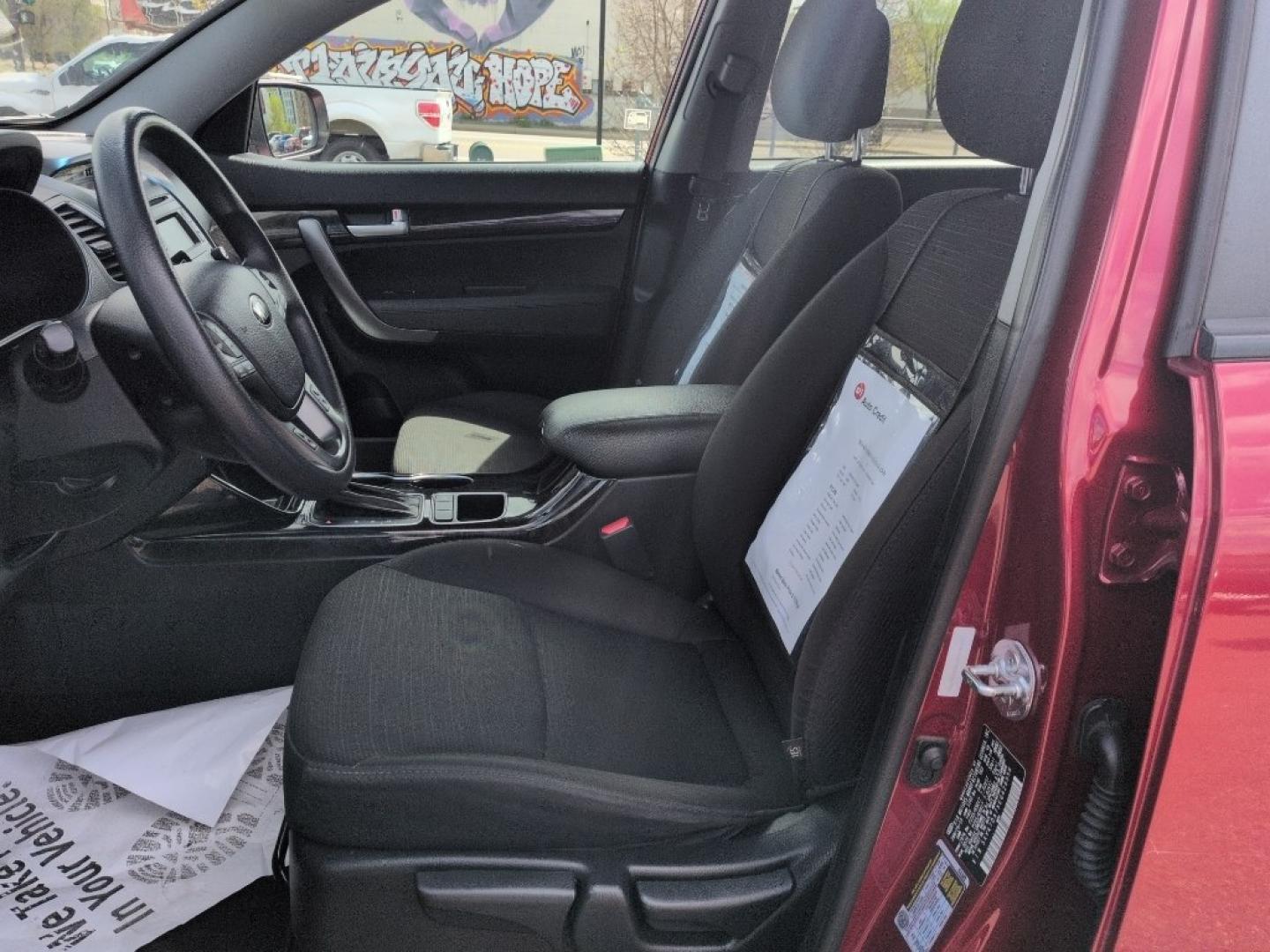 2014 RED Kia Sorento LX V6 AWD (5XYKTDA7XEG) with an V6, 3.3L engine, Automatic transmission, located at 10890 W. Colfax Ave., Lakewood, CO, 80215, (303) 274-7692, 39.739914, -105.120132 - Photo#13