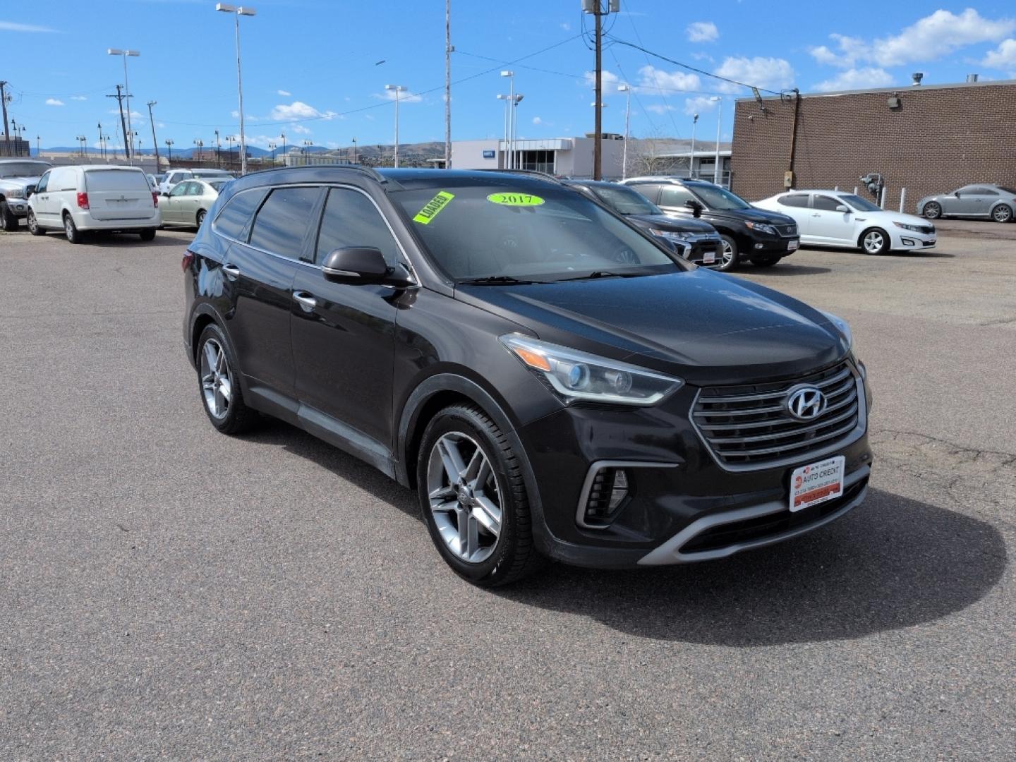 2017 BROWN Hyundai Santa Fe XL Limited (KM8SRDHF9HU) with an V6, 3.3L engine, Automatic transmission, located at 10890 W. Colfax Ave., Lakewood, CO, 80215, (303) 274-7692, 39.739914, -105.120132- Photo#2