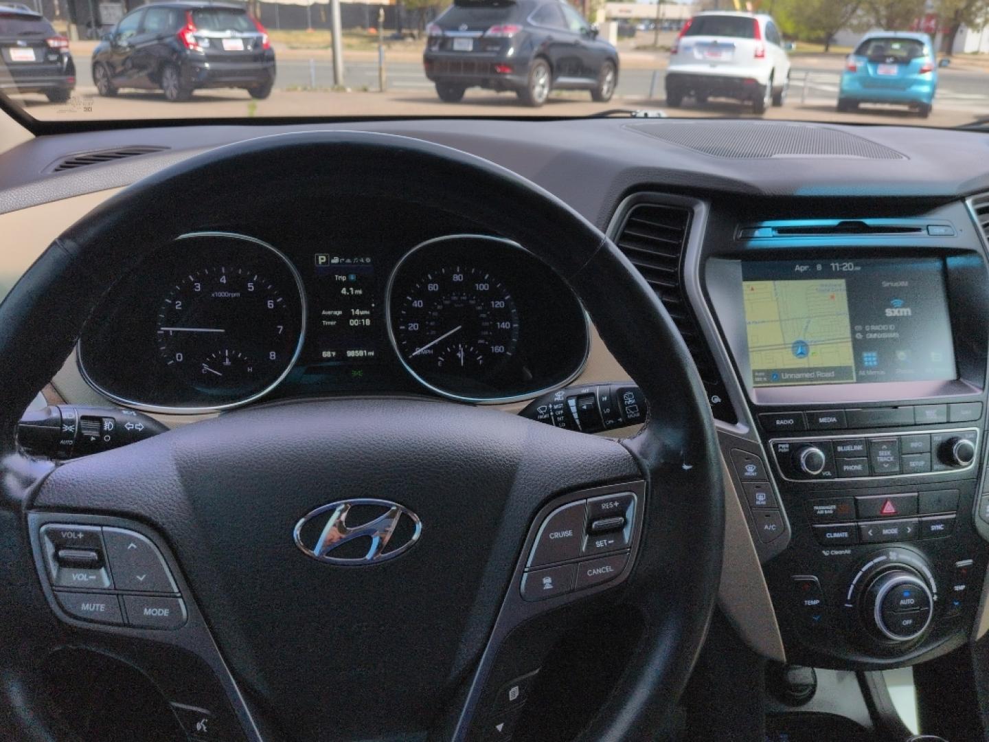 2017 BROWN Hyundai Santa Fe XL Limited (KM8SRDHF9HU) with an V6, 3.3L engine, Automatic transmission, located at 10890 W. Colfax Ave., Lakewood, CO, 80215, (303) 274-7692, 39.739914, -105.120132- Photo#8