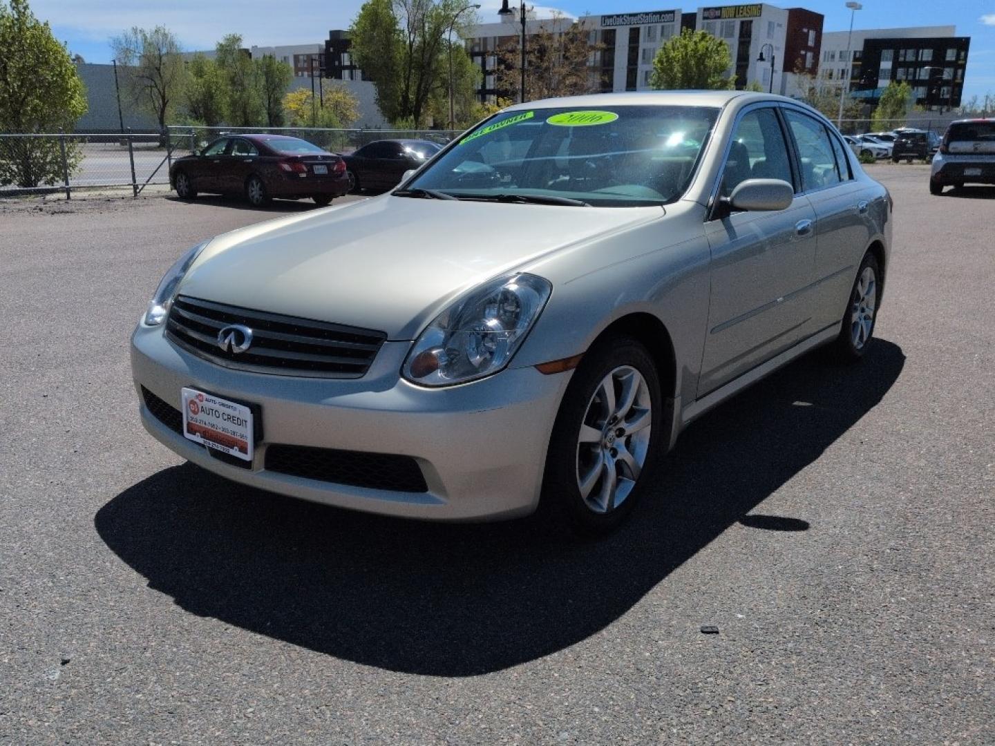 2006 GOLD INFINITI G35 Base (JNKCV51F26M) with an V6, 3.5L engine, Automatic transmission, located at 10890 W. Colfax Ave., Lakewood, CO, 80215, (303) 274-7692, 39.739914, -105.120132 - Photo#0