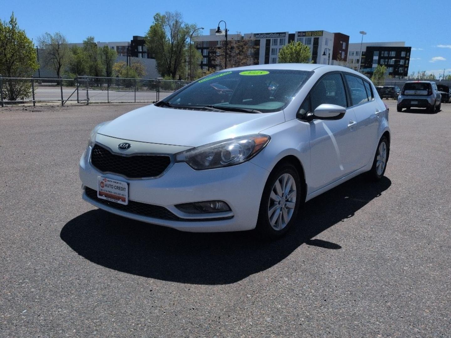 2015 WHITE Kia Forte5 EX (KNAFX5A85F5) with an 4 Cyl, 2.0L engine, Automatic transmission, located at 10890 W. Colfax Ave., Lakewood, CO, 80215, (303) 274-7692, 39.739914, -105.120132 - Photo#0