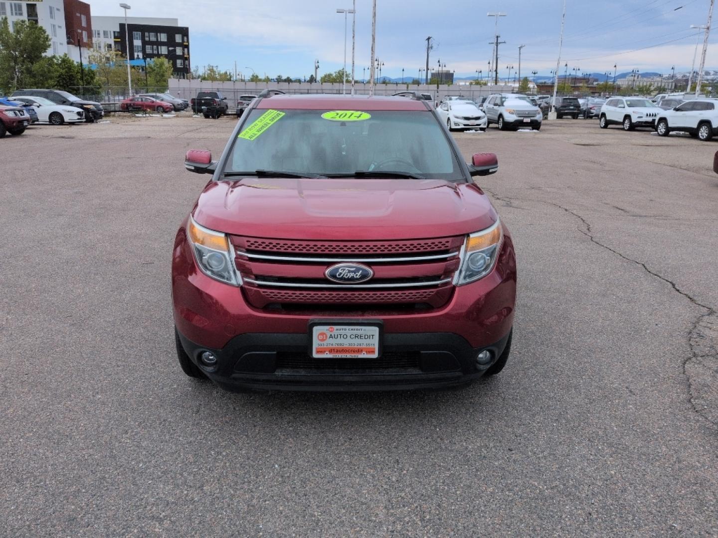 2014 RED Ford Explorer Limited (1FM5K8F8XEG) with an V6, 3.5L engine, Automatic transmission, located at 10890 W. Colfax Ave., Lakewood, CO, 80215, (303) 274-7692, 39.739914, -105.120132- Photo#1