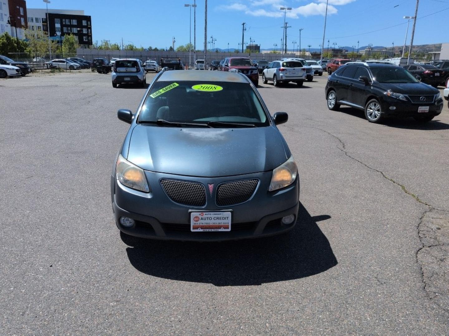 2008 GRAY Pontiac Vibe Base (5Y2SL65818Z) with an 4 Cyl, 1.8L engine, Automatic transmission, located at 10890 W. Colfax Ave., Lakewood, CO, 80215, (303) 274-7692, 39.739914, -105.120132 - Photo#1
