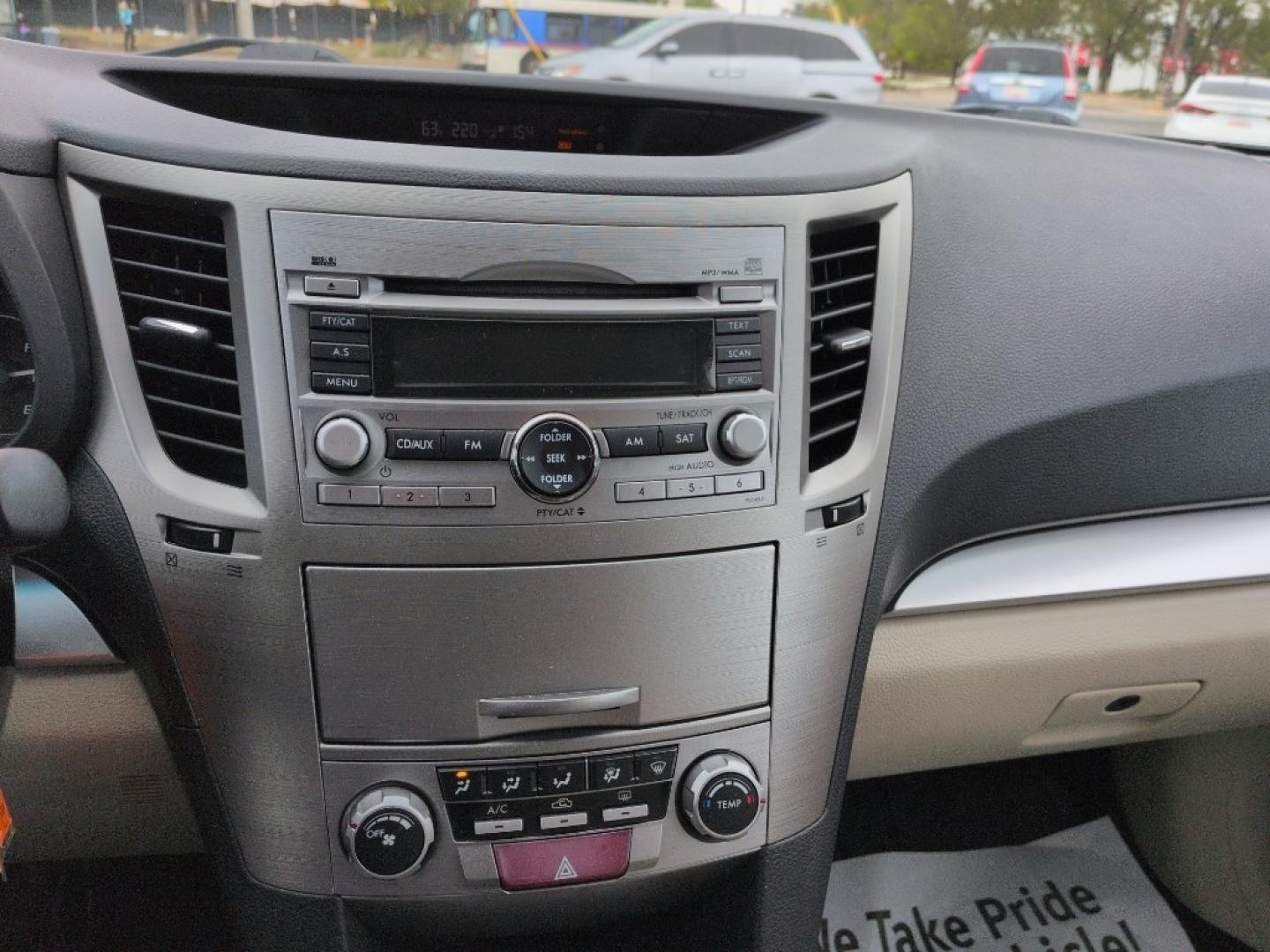 2011 WHITE Subaru Outback 2.5i Premium (4S4BRBGC6B3) with an 4 Cyl, 2.5L engine, Automatic transmission, located at 10890 W. Colfax Ave., Lakewood, CO, 80215, (303) 274-7692, 39.739914, -105.120132- Photo#12