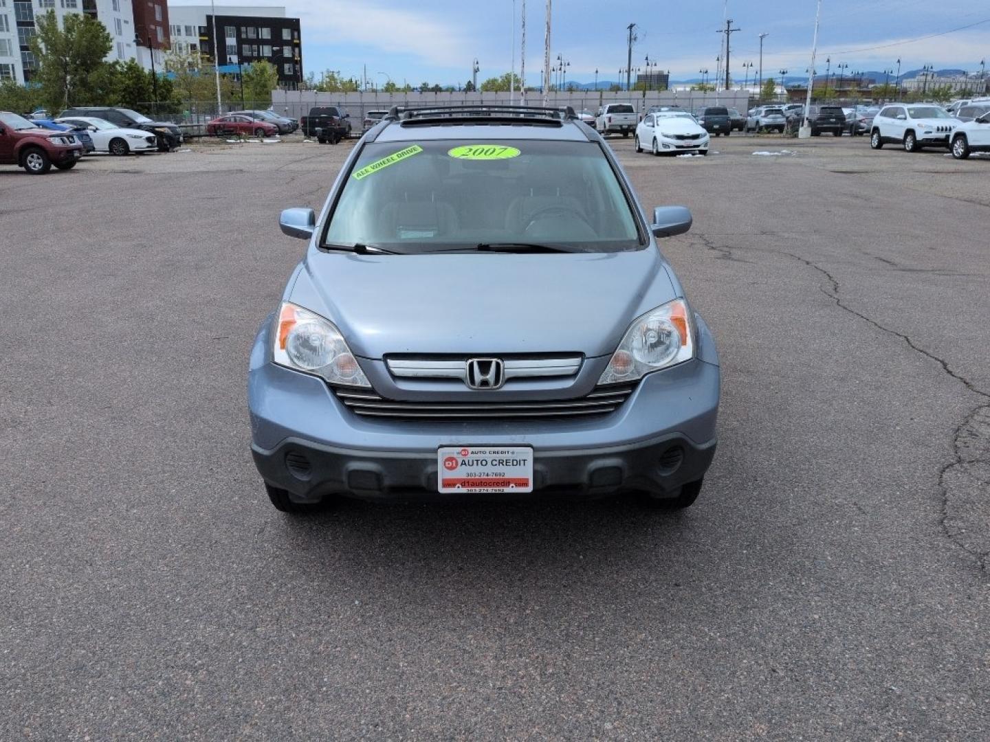 2007 BLUE Honda CR-V EX-L (JHLRE48787C) with an 4 Cyl, 2.4L engine, Automatic transmission, located at 10890 W. Colfax Ave., Lakewood, CO, 80215, (303) 274-7692, 39.739914, -105.120132- Photo#1