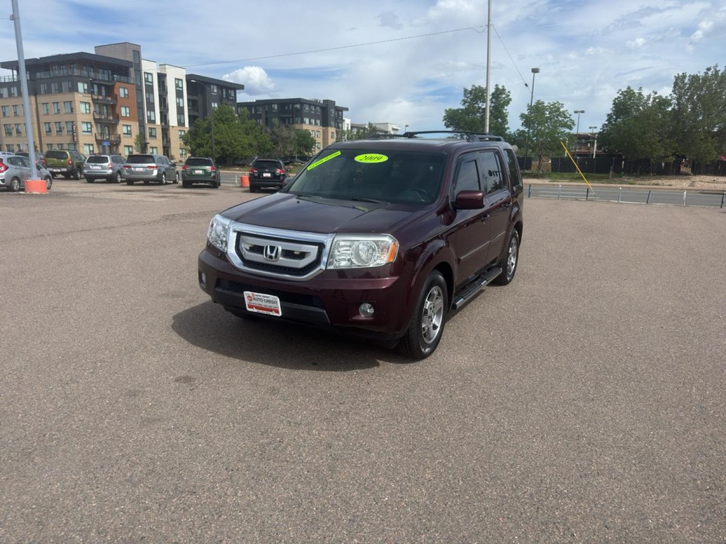 2009 BURGUNDY Honda Pilot Touring-RES (5FNYF48959B) with an V6, 3.5L engine, Automatic transmission, located at 10890 W. Colfax Ave., Lakewood, CO, 80215, (303) 274-7692, 39.739914, -105.120132- Photo#0