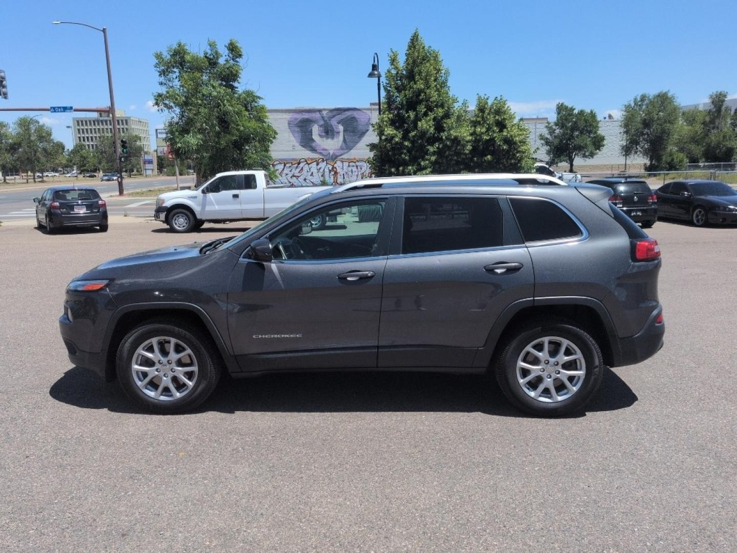 2015 GRAY Jeep Cherokee Latitude (1C4PJMCS8FW) with an V6, 3.2L engine, Automatic transmission, located at 10890 W. Colfax Ave., Lakewood, CO, 80215, (303) 274-7692, 39.739914, -105.120132- Photo#7