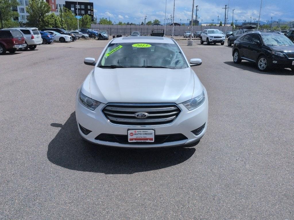2013 WHITE Ford Taurus SEL (1FAHP2E8XDG) with an V6, 3.5L engine, Automatic transmission, located at 10890 W. Colfax Ave., Lakewood, CO, 80215, (303) 274-7692, 39.739914, -105.120132- Photo#1