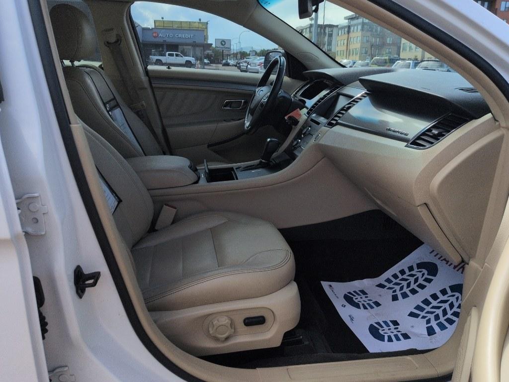 2013 WHITE Ford Taurus SEL (1FAHP2E8XDG) with an V6, 3.5L engine, Automatic transmission, located at 10890 W. Colfax Ave., Lakewood, CO, 80215, (303) 274-7692, 39.739914, -105.120132- Photo#19