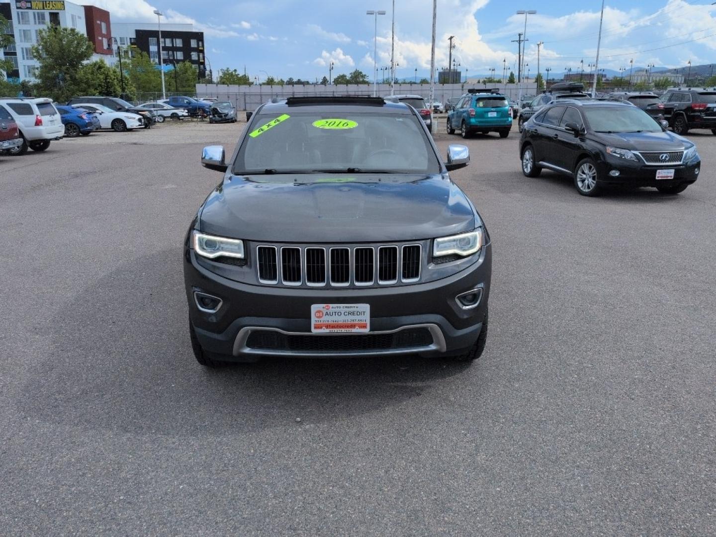 2016 GRAY Jeep Grand Cherokee LIMITED 4WD (1C4RJFBG6GC) with an V6, 3.6L engine, Automatic transmission, located at 10890 W. Colfax Ave., Lakewood, CO, 80215, (303) 274-7692, 39.739914, -105.120132- Photo#1