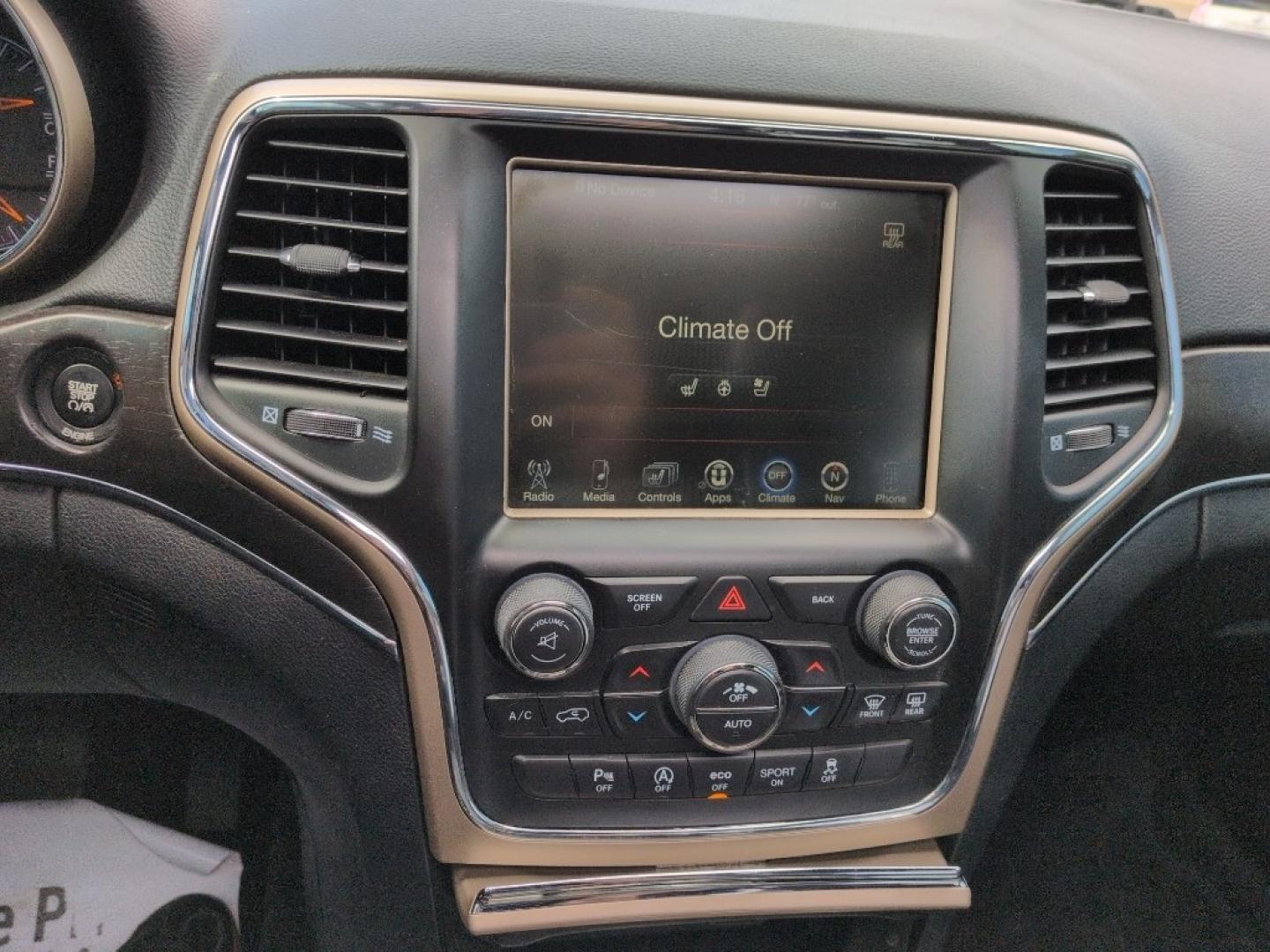 2016 GRAY Jeep Grand Cherokee LIMITED 4WD (1C4RJFBG6GC) with an V6, 3.6L engine, Automatic transmission, located at 10890 W. Colfax Ave., Lakewood, CO, 80215, (303) 274-7692, 39.739914, -105.120132- Photo#12