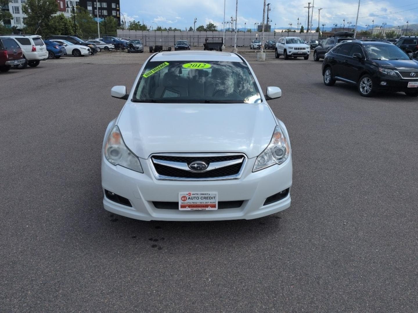 2012 WHITE Subaru Legacy Limited (4S3BMEK63C2) with an 6 Cyl, 3.6L engine, Automatic transmission, located at 10890 W. Colfax Ave., Lakewood, CO, 80215, (303) 274-7692, 39.739914, -105.120132- Photo#1