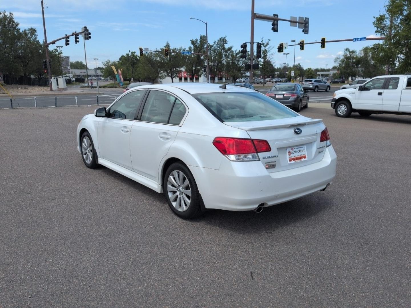 2012 WHITE Subaru Legacy Limited (4S3BMEK63C2) with an 6 Cyl, 3.6L engine, Automatic transmission, located at 10890 W. Colfax Ave., Lakewood, CO, 80215, (303) 274-7692, 39.739914, -105.120132- Photo#6