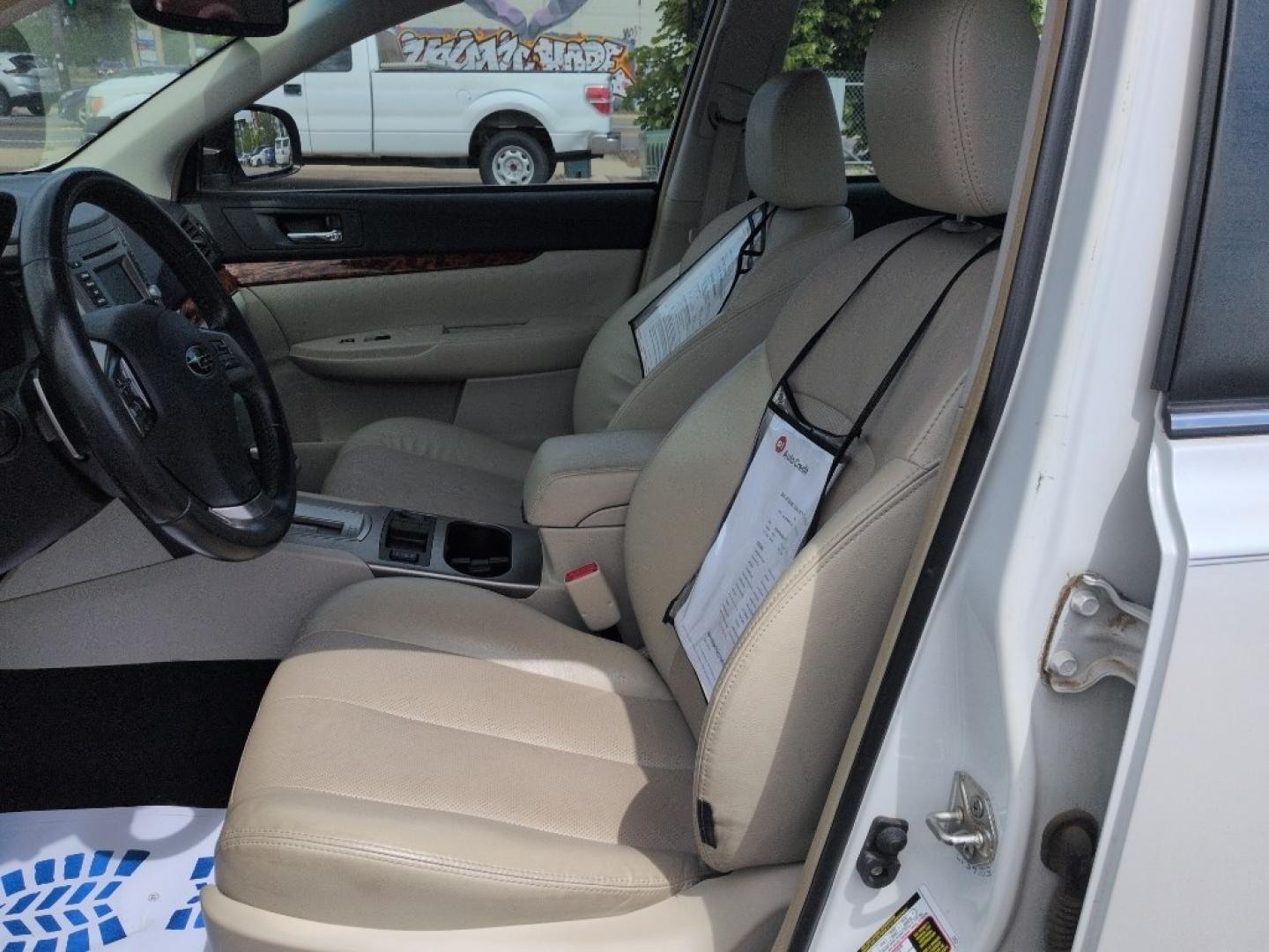 2012 WHITE Subaru Legacy Limited (4S3BMEK63C2) with an 6 Cyl, 3.6L engine, Automatic transmission, located at 10890 W. Colfax Ave., Lakewood, CO, 80215, (303) 274-7692, 39.739914, -105.120132- Photo#9