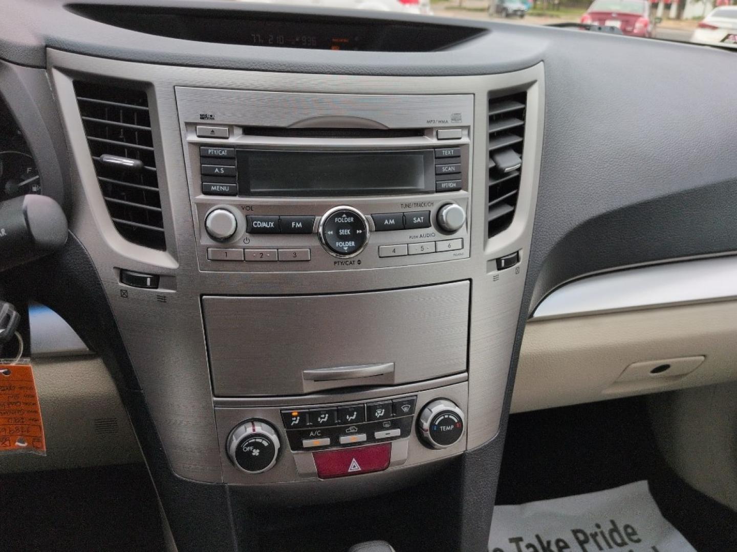 2010 GREEN Subaru Outback 2.5i Premium (4S4BRBBC7A3) with an 4 Cyl, 2.5L engine, Automatic transmission, located at 10890 W. Colfax Ave., Lakewood, CO, 80215, (303) 274-7692, 39.739914, -105.120132- Photo#12