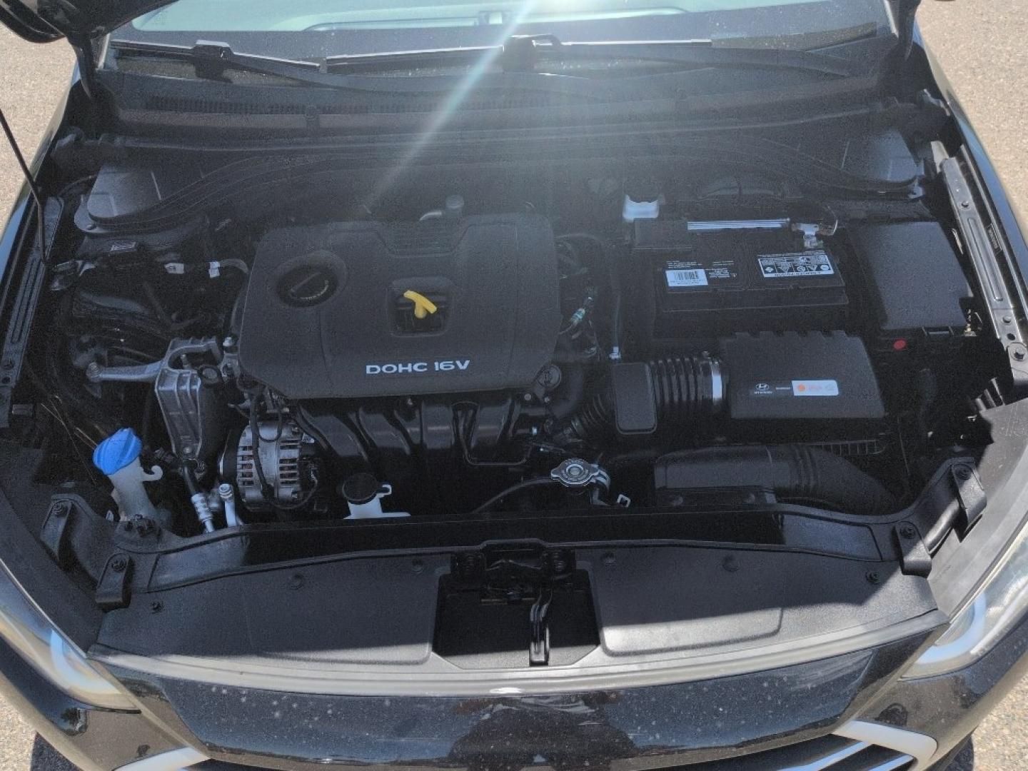 2018 BLACK Hyundai Elantra LIMITED (5NPD84LF8JH) with an 4 Cyl, 2.0L engine, Automatic transmission, located at 10890 W. Colfax Ave., Lakewood, CO, 80215, (303) 274-7692, 39.739914, -105.120132- Photo#23