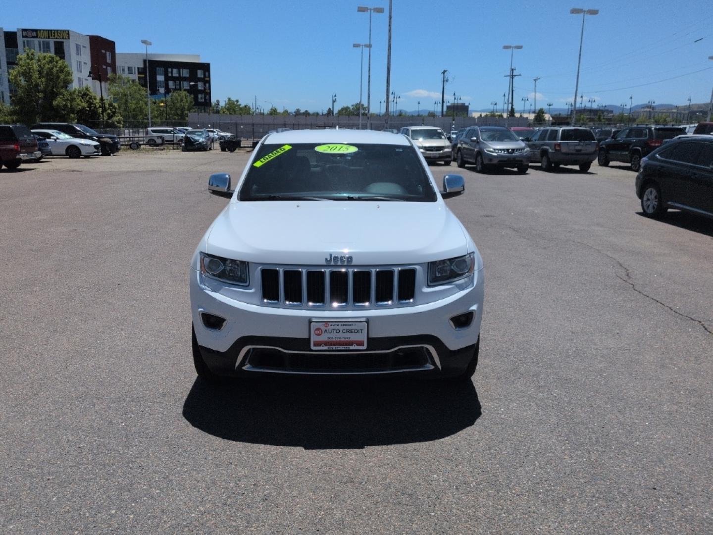 2015 WHITE Jeep Grand Cherokee Limited (1C4RJFBG9FC) with an V6, 3.6L engine, Automatic transmission, located at 10890 W. Colfax Ave., Lakewood, CO, 80215, (303) 274-7692, 39.739914, -105.120132- Photo#1