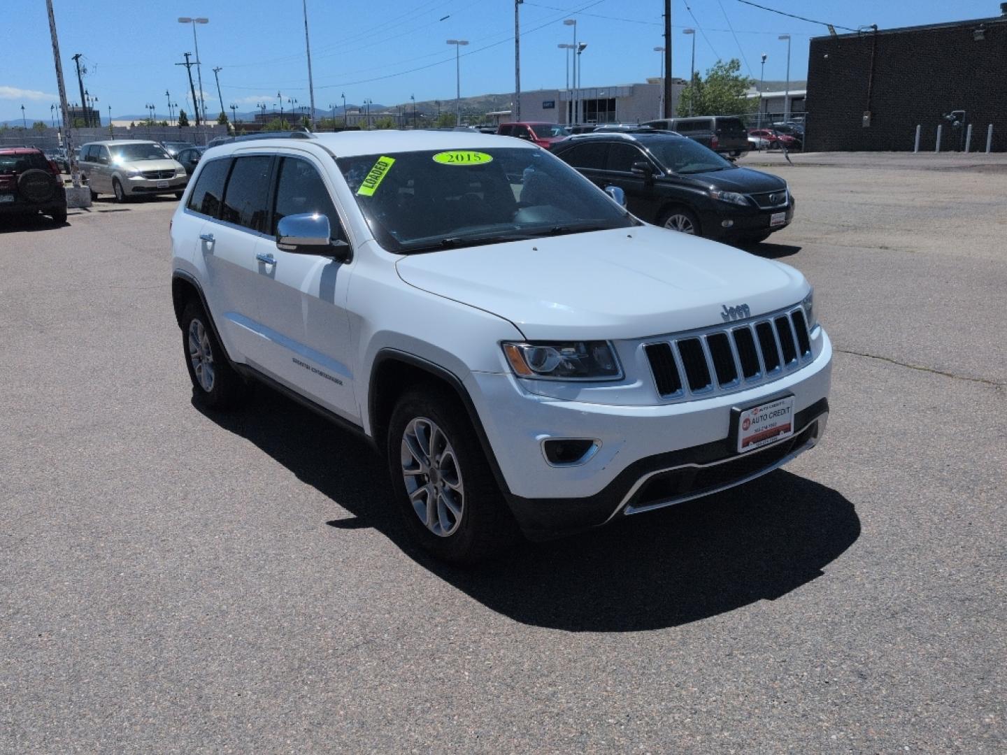 2015 WHITE Jeep Grand Cherokee Limited (1C4RJFBG9FC) with an V6, 3.6L engine, Automatic transmission, located at 10890 W. Colfax Ave., Lakewood, CO, 80215, (303) 274-7692, 39.739914, -105.120132- Photo#2