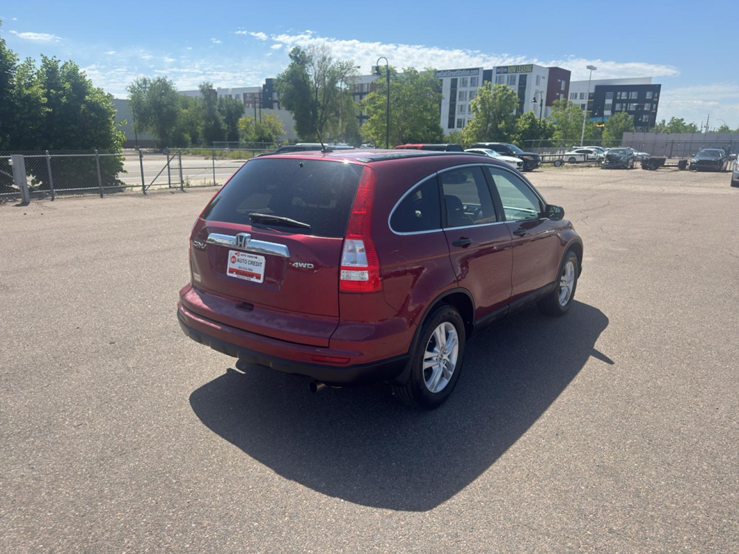 2010 RED Honda CR-V EX (5J6RE4H50AL) with an 4 Cyl, 2.4L engine, Automatic transmission, located at 10890 W. Colfax Ave., Lakewood, CO, 80215, (303) 274-7692, 39.739914, -105.120132- Photo#5