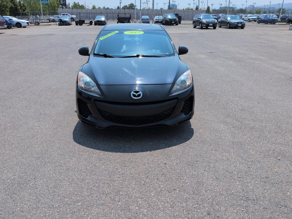 2012 BLACK Mazda Mazda3 i Touring w/SKYACTIV-G (JM1BL1V70C1) with an 4 Cyl, 2.0L engine, Automatic transmission, located at 10890 W. Colfax Ave., Lakewood, CO, 80215, (303) 274-7692, 39.739914, -105.120132- Photo#1