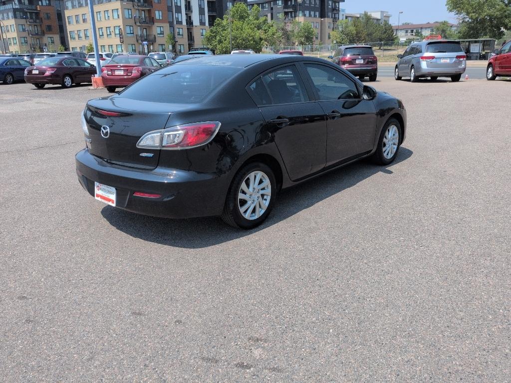 2012 BLACK Mazda Mazda3 i Touring w/SKYACTIV-G (JM1BL1V70C1) with an 4 Cyl, 2.0L engine, Automatic transmission, located at 10890 W. Colfax Ave., Lakewood, CO, 80215, (303) 274-7692, 39.739914, -105.120132- Photo#4