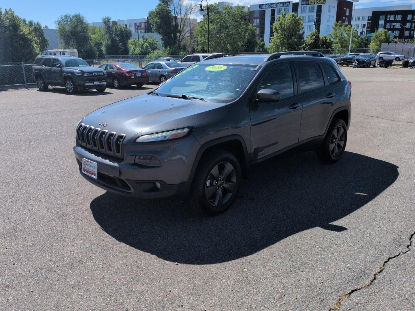 2016 GRAY Jeep Cherokee LATITUDE 4WD (1C4PJMCS9GW) with an V6, 3.2L engine, Automatic transmission, located at 10890 W. Colfax Ave., Lakewood, CO, 80215, (303) 274-7692, 39.739914, -105.120132- Photo#0