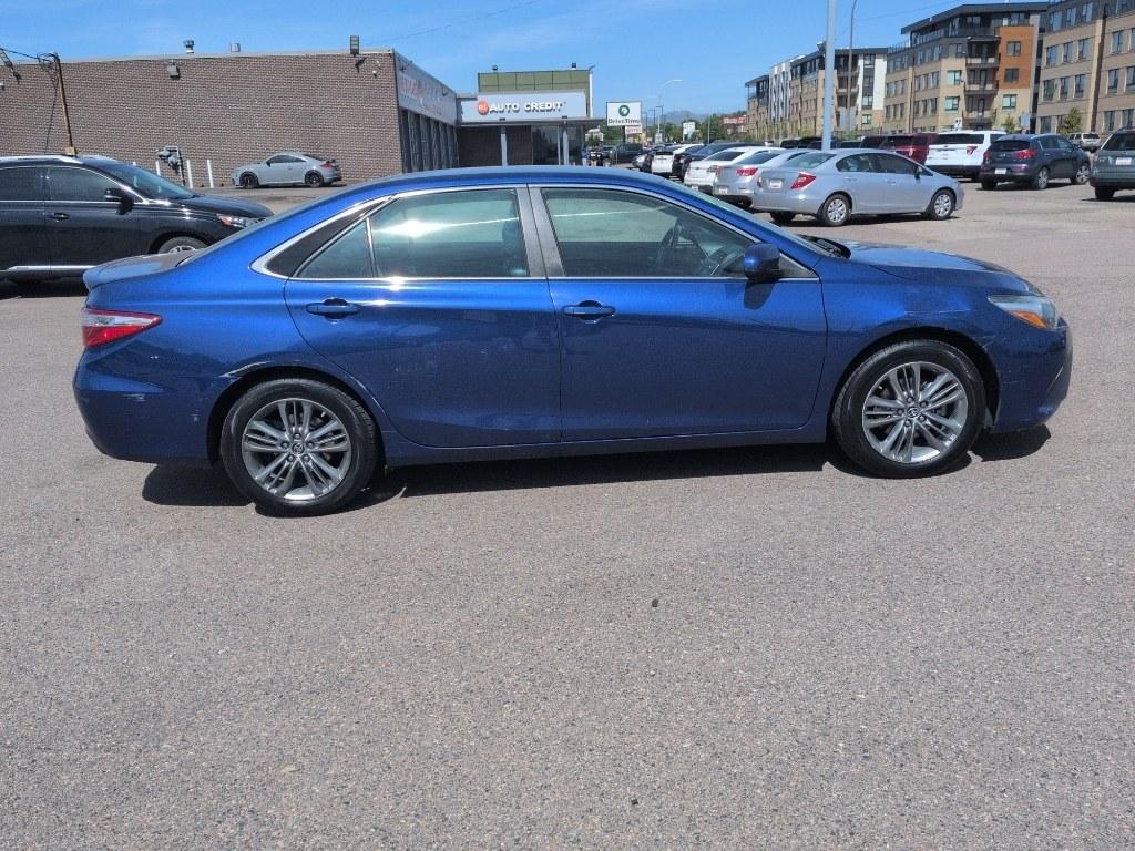 2015 BLUE Toyota Camry SE (4T1BF1FK6FU) with an 4 Cyl, 2.5L engine, Automatic transmission, located at 10890 W. Colfax Ave., Lakewood, CO, 80215, (303) 274-7692, 39.739914, -105.120132- Photo#3